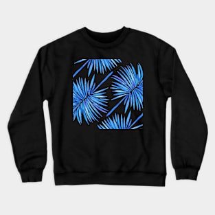 fan palm blue Crewneck Sweatshirt